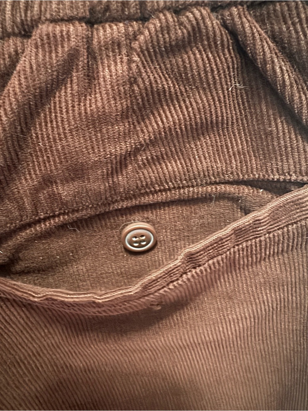 J. Crew Men's Corduroy Drawstring Pants in Burgundy - Picture 6 of 8